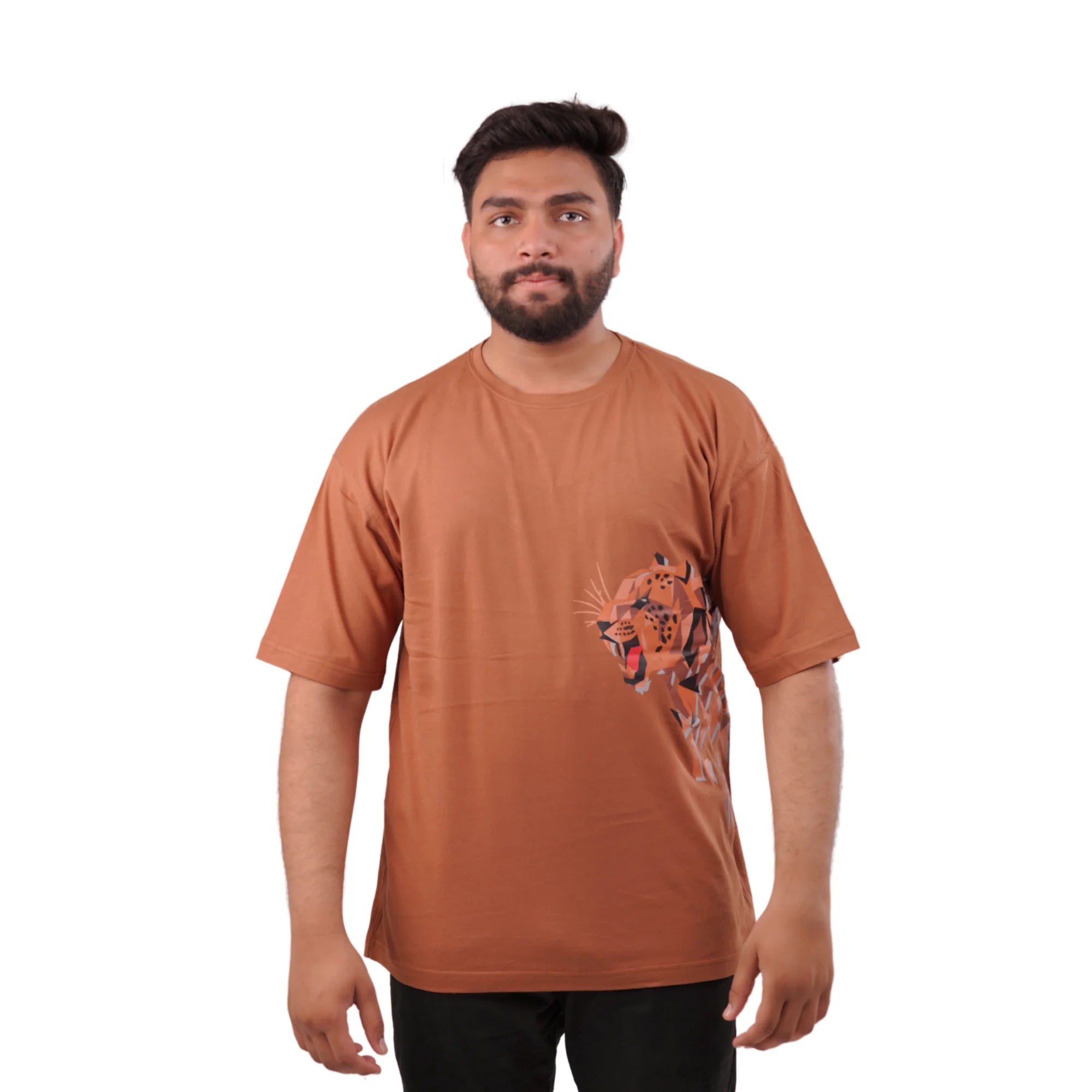 KO-0011 Lion Printed Brown