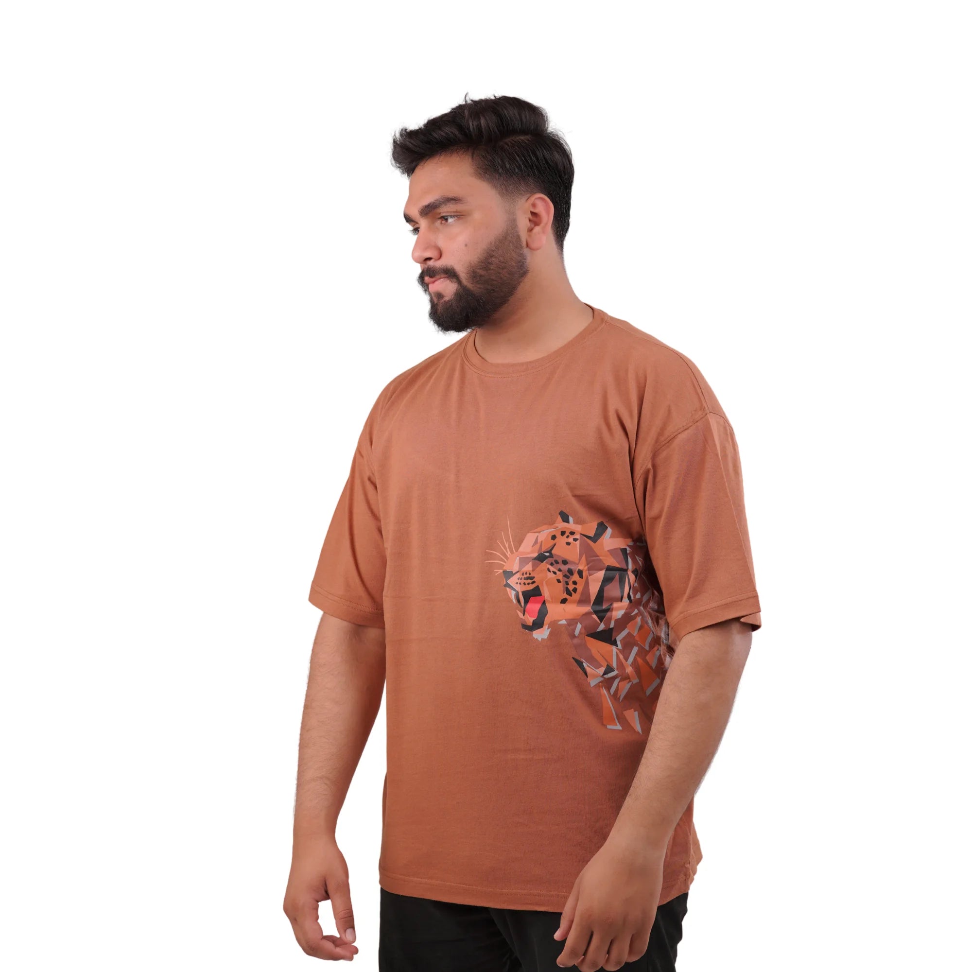 KO-0011 Lion Printed Brown