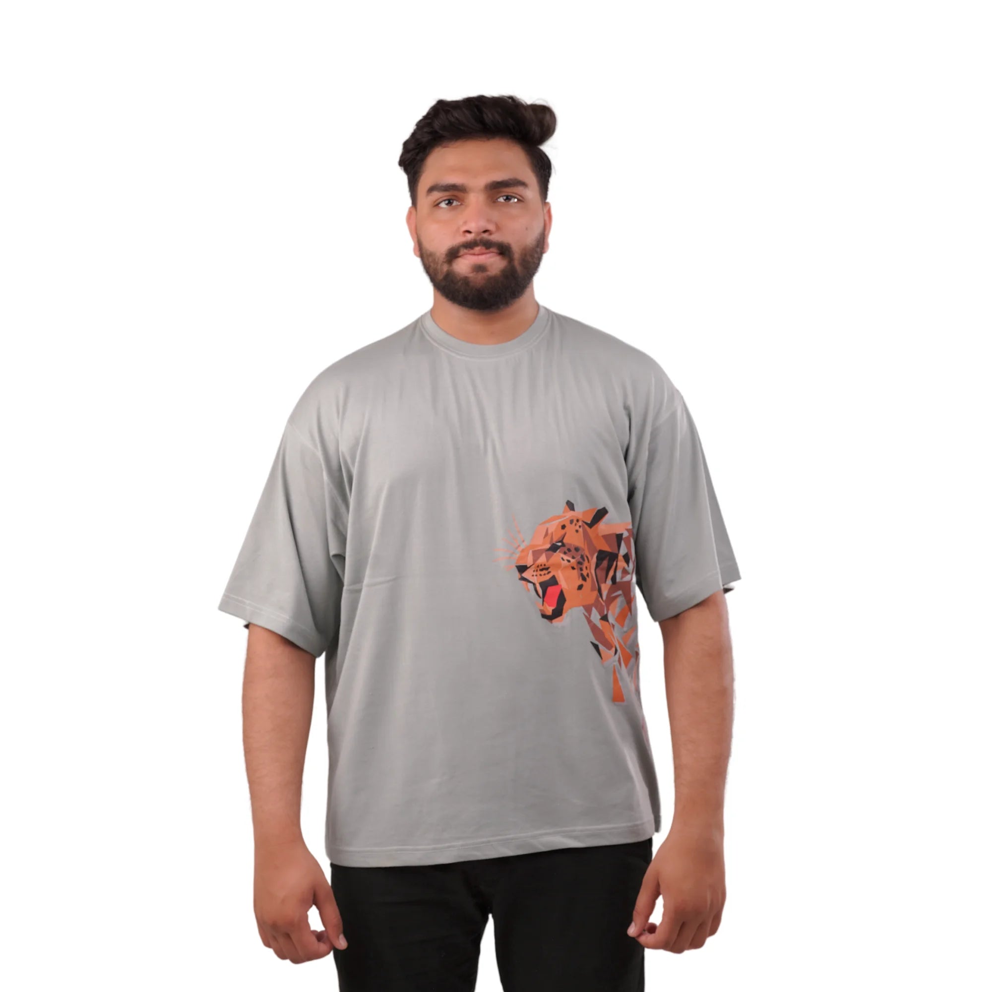KO-0011 Lion Printed Grey