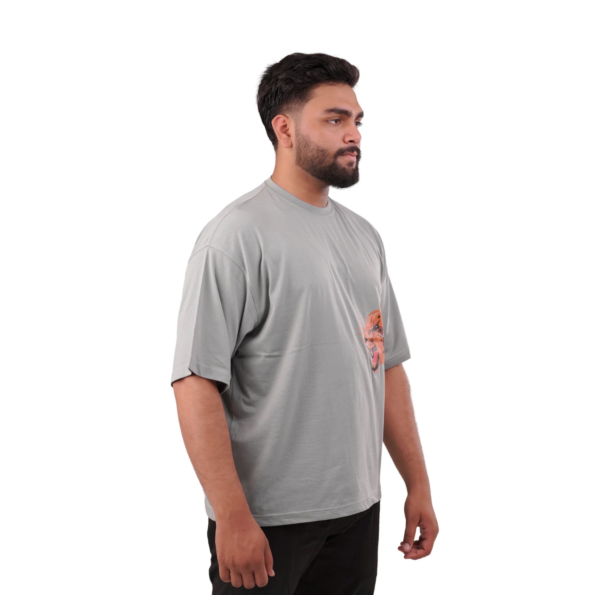 KO-0011 Lion Printed Grey