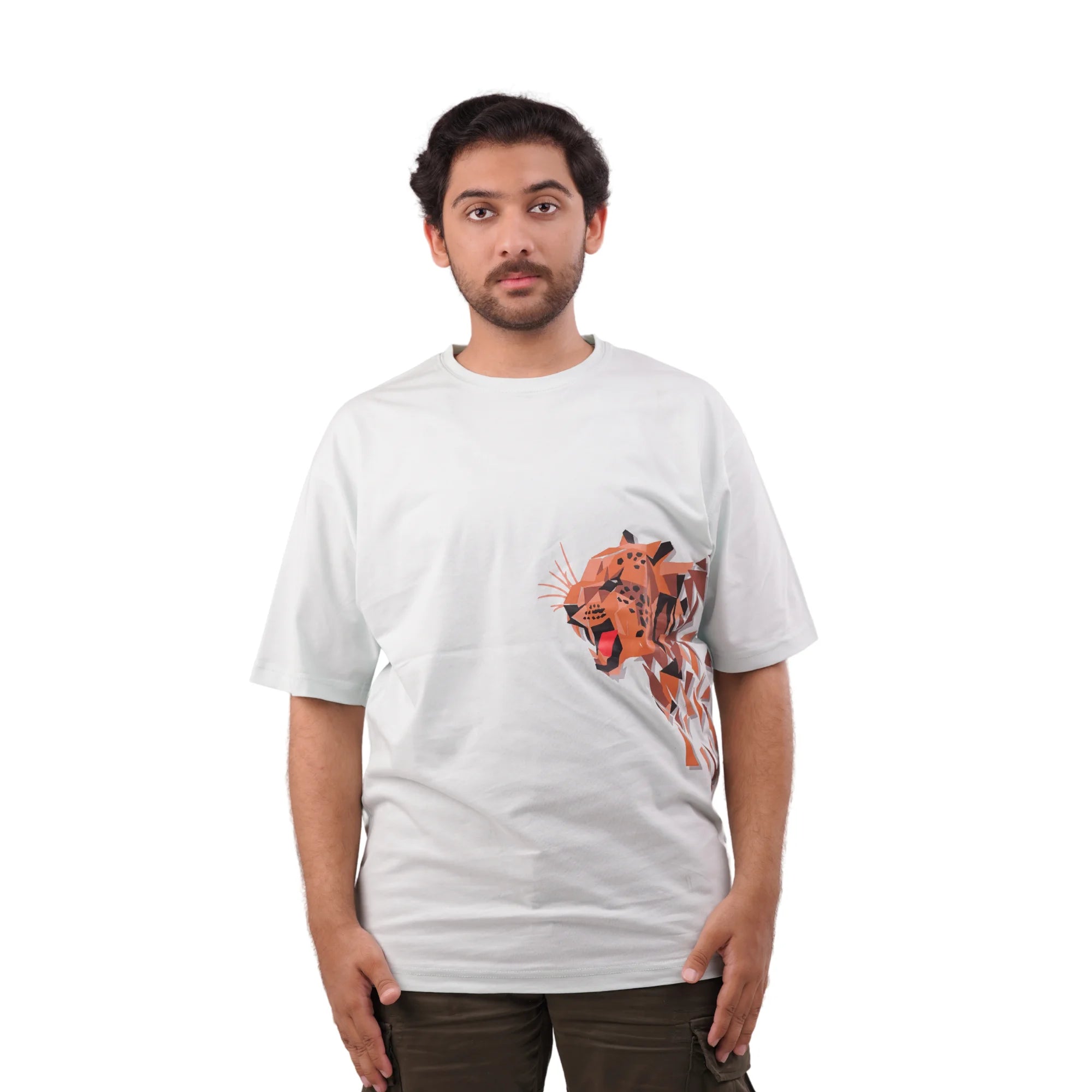 KO-0011 Lion Printed White