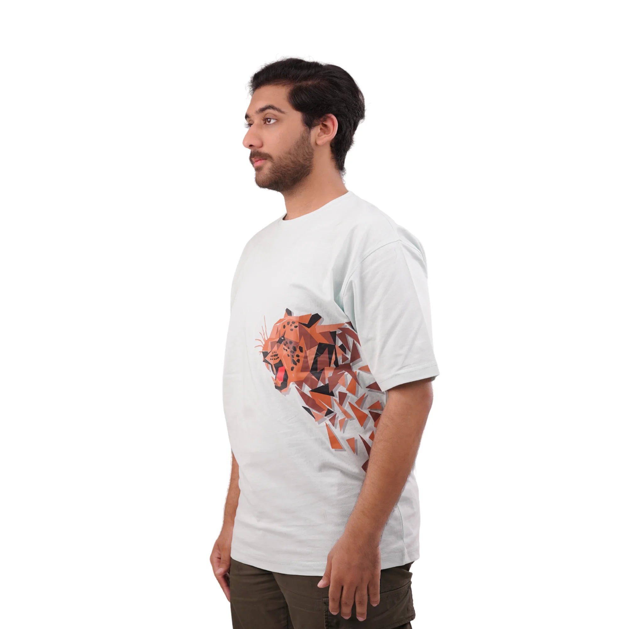 KO-0011 Lion Printed White