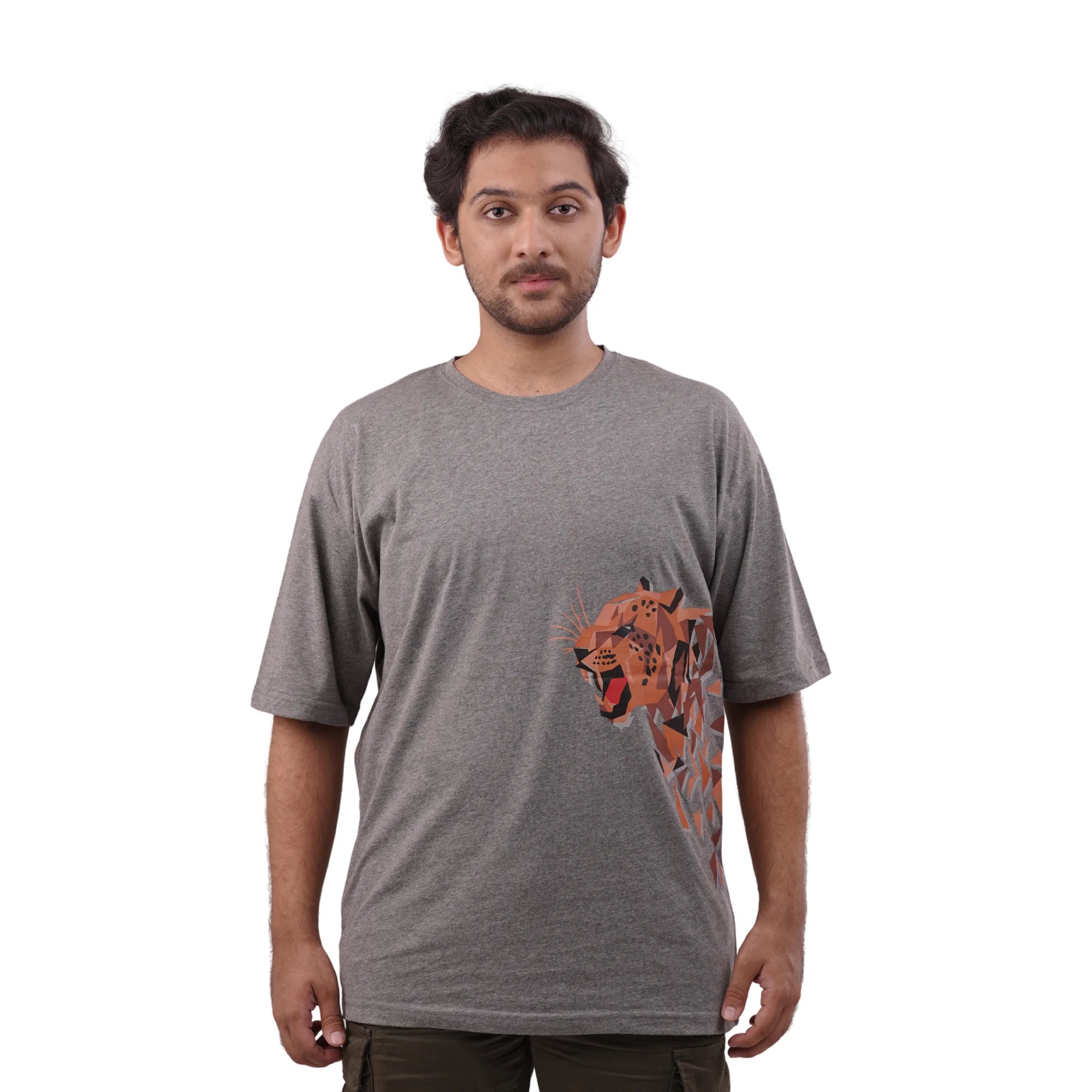 KO-0011 Lion Printed Grey